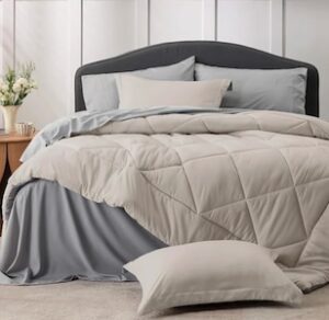 Cozy Comfort 5or7-Piece Reversible Polyester Comforter Sets Cozy Comfort 5or7-Piece Reversible Polyester Comforter Sets