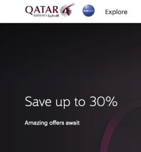 Qatar Airways – Upto 30% Off – Black Friday Sale Qatar Airways – Upto 30% Off – Black Friday Sale