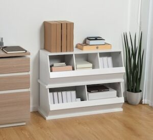 Homcom Small Bookcase, 3 Cube Storage Organizer, Multipurpose Display Cabinet Homcom Small Bookcase, 3 Cube Storage Organizer, Multipurpose Display Cabinet