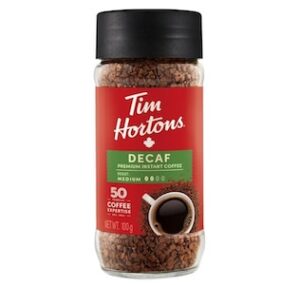 Tim Hortons Decaf Premium Instant Coffee, 100g Tim Hortons Decaf Premium Instant Coffee, 100g