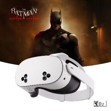 Meta Quest 3S 256GB Bundle with Carrying Case and Batman: Arkham Shadow