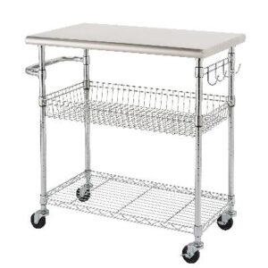 Trinity Stainless Steel Kitchen Cart 86.4cm (34in) Trinity Stainless Steel Kitchen Cart 86.4cm (34in)
