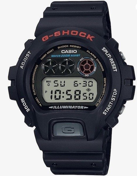 Casio Men’s DW6900-1V G-Shock Classic Watch, Black/Red, One Size