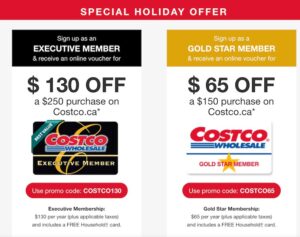 Holiday Offer – Costco Membership Offer – Executive / Gold Star Holiday Offer – Costco Membership Offer – Executive / Gold Star