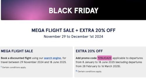 Air Transat – Black Friday – Mega Flight Sale + Extra 20% off