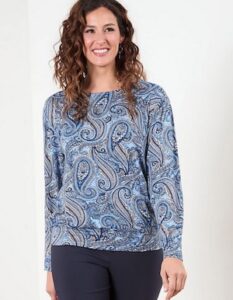 Cleo – Knit Banded Bottom Top Cleo – Knit Banded Bottom Top