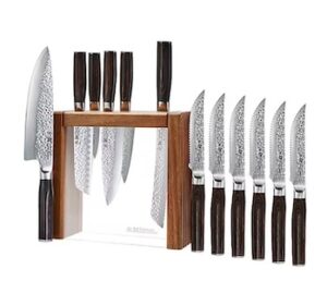Damashiro Emperor Makoto 7-Piece Knife Block Set with Bonus 6-Piece Steak Knives Damashiro Emperor Makoto 7-Piece Knife Block Set with Bonus 6-Piece Steak Knives
