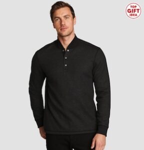 Eddie Bauer – Men’s Faux Shearling-Lined Thermal Henley Eddie Bauer – Men’s Faux Shearling-Lined Thermal Henley