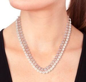 Effy Sterling Silver & 11-12MM Freshwater Pearl Twin Strand Necklace Effy Sterling Silver & 11-12MM Freshwater Pearl Twin Strand Necklace