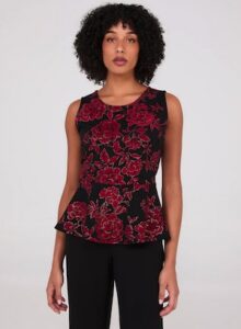 Floral Peplum Top Floral Peplum Top