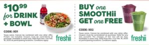 Freshii – Current Offers – Including Free Combo Deals Freshii – Current Offers – Including Free Combo Deals