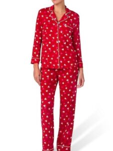 Kate Spade New York 2-Piece Print Stretch-Modal Notch Pyjama Set Kate Spade New York 2-Piece Print Stretch-Modal Notch Pyjama Set