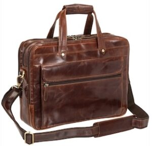 Mancini Buffalo Triple Compartment Briefcase for 15.6” Laptop / Tablet Mancini Buffalo Triple Compartment Briefcase for 15.6” Laptop / Tablet