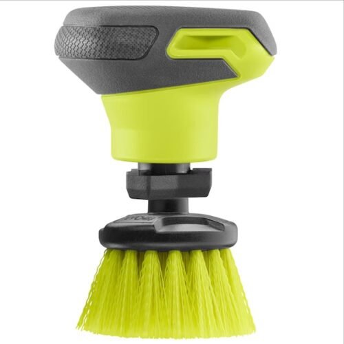 RYOBI Palm Scrubber with 2-inch Medium Bristle Brush