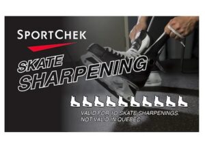 SportChek – Skate Sharpening Card – 10X SportChek – Skate Sharpening Card – 10X