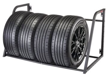 MotoMaster Wall Mount Tire Rack 375-lb