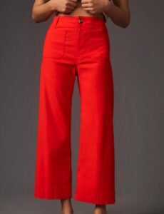 The Colette Cropped Wide-Leg Pants by Maeve The Colette Cropped Wide-Leg Pants by Maeve