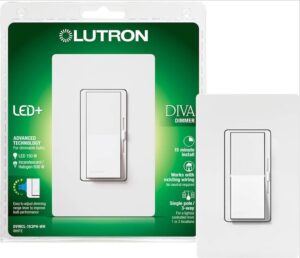 Lutron Diva LED+ Dimmer Switch for Dimmable LED/Halogen/Incandescent Bulbs, Single-Pole or 3-Way
