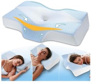 Mkicesky Memory Foam Pillow for Neck Shoulder Pain Relief Mkicesky Memory Foam Pillow for Neck Shoulder Pain Relief