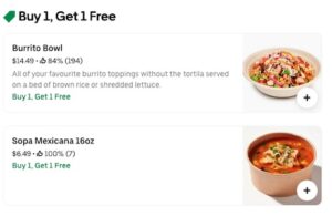 Uber Eats – Quesada Burritos and Tacos – Buy 1 Get 1 Free Uber Eats – Quesada Burritos and Tacos – Buy 1 Get 1 Free