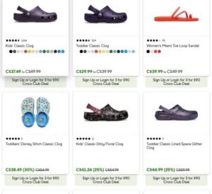 Crocs 3 for $90 Crocs Club Deal Crocs Canada Sale