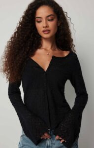 Brushed Lace Cardigan