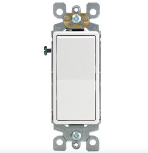 Leviton Decora Rocker 3-Way AC Quiet Switch, 15A, 120V leviton 3way switch