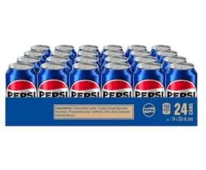 Pepsi Cola 24 x 355 mL Tray, Cans