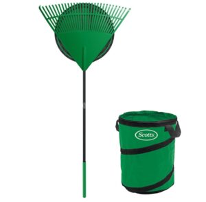 Scotts Rake and Bag Set – 30-in – Green and Black scotts rake and bag