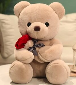 TopLLC Valentine’s Day Gift Plush Toy Rose Bear