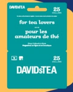 Davids Tea – Discounted Gift Card Offer