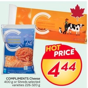 COMPLIMENTS Cheese 400g