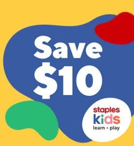 $10 off on Kids learn and play purchases with coupon code