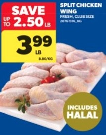 Split Chicken Wings, Club Pack